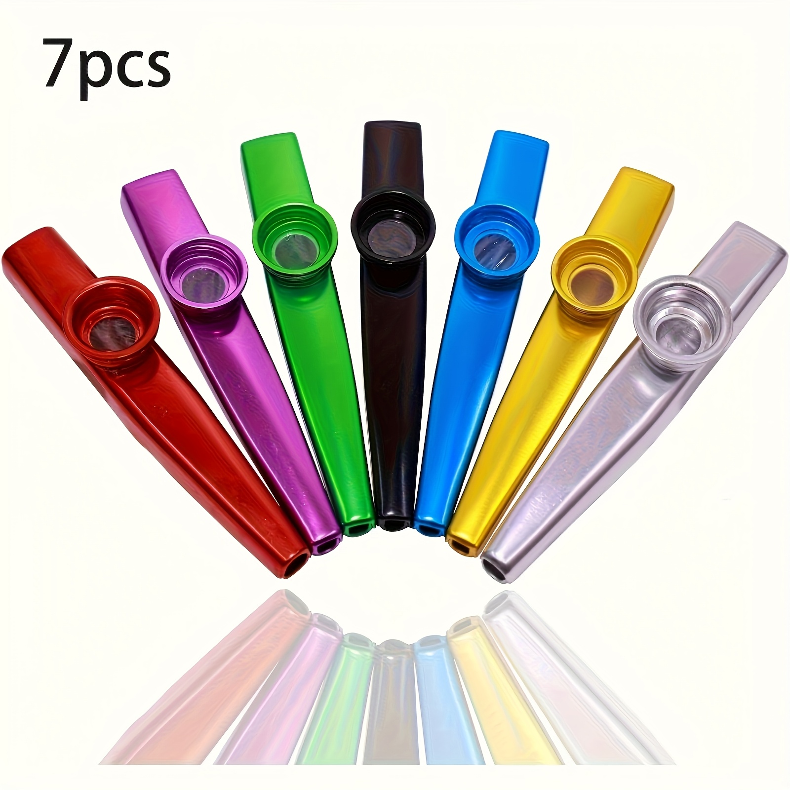 Musical Instrument Art - Kazoos de Metal de 7 Uds.,