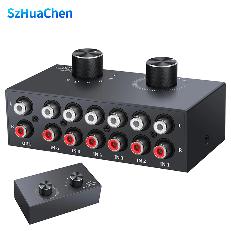 Musical Instrument Vector - Selector de Audio de 6 vías,