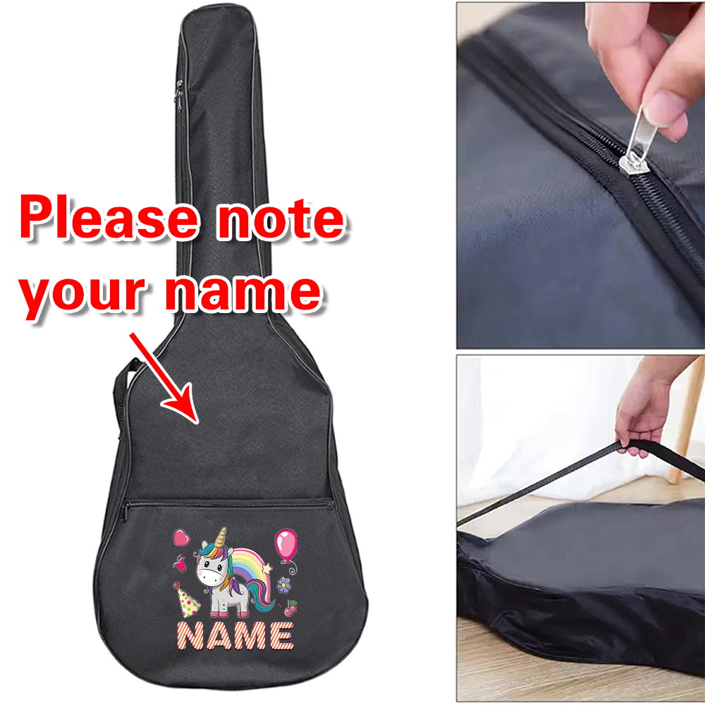 Musical Instrument And Name - Bolsa de guitarra con nombre personalizado,