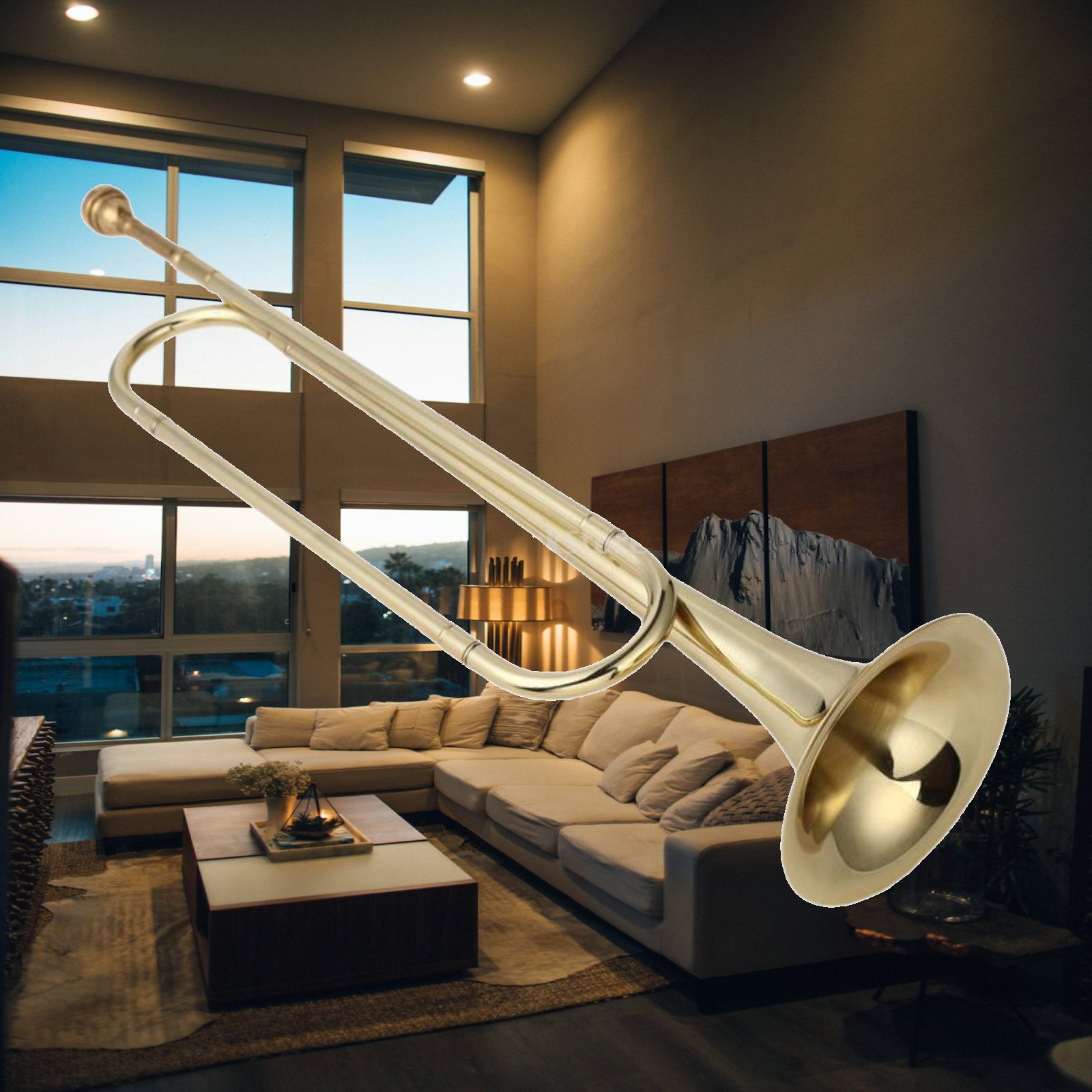 Musical Instrument Bugle - Corneta en Si Bemol, Corneta Clásica