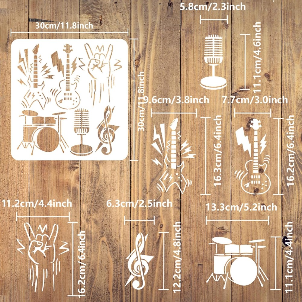 Plantillas de Dibujo y Pintura - Musical Instrument In Drawing reseña y precio