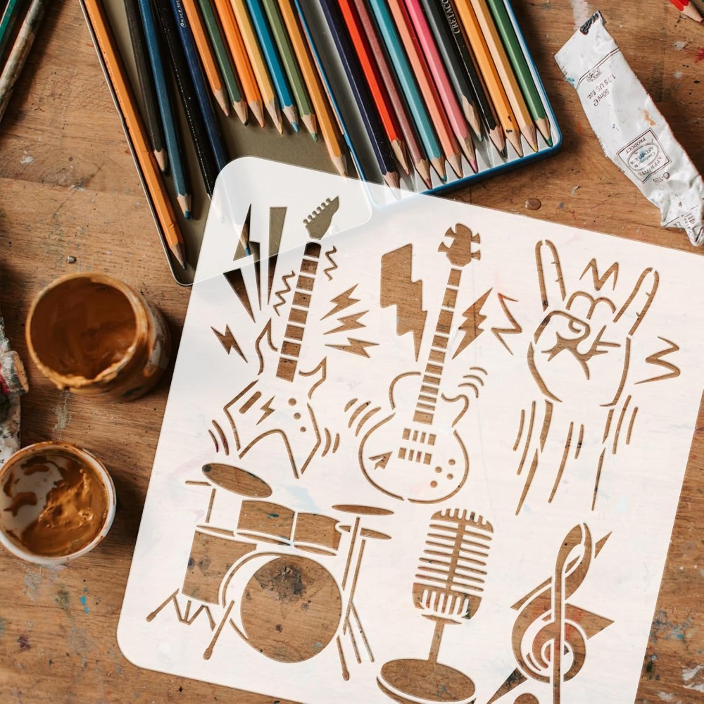 Plantillas de Dibujo y Pintura - Musical Instrument In Drawing reseña y precio