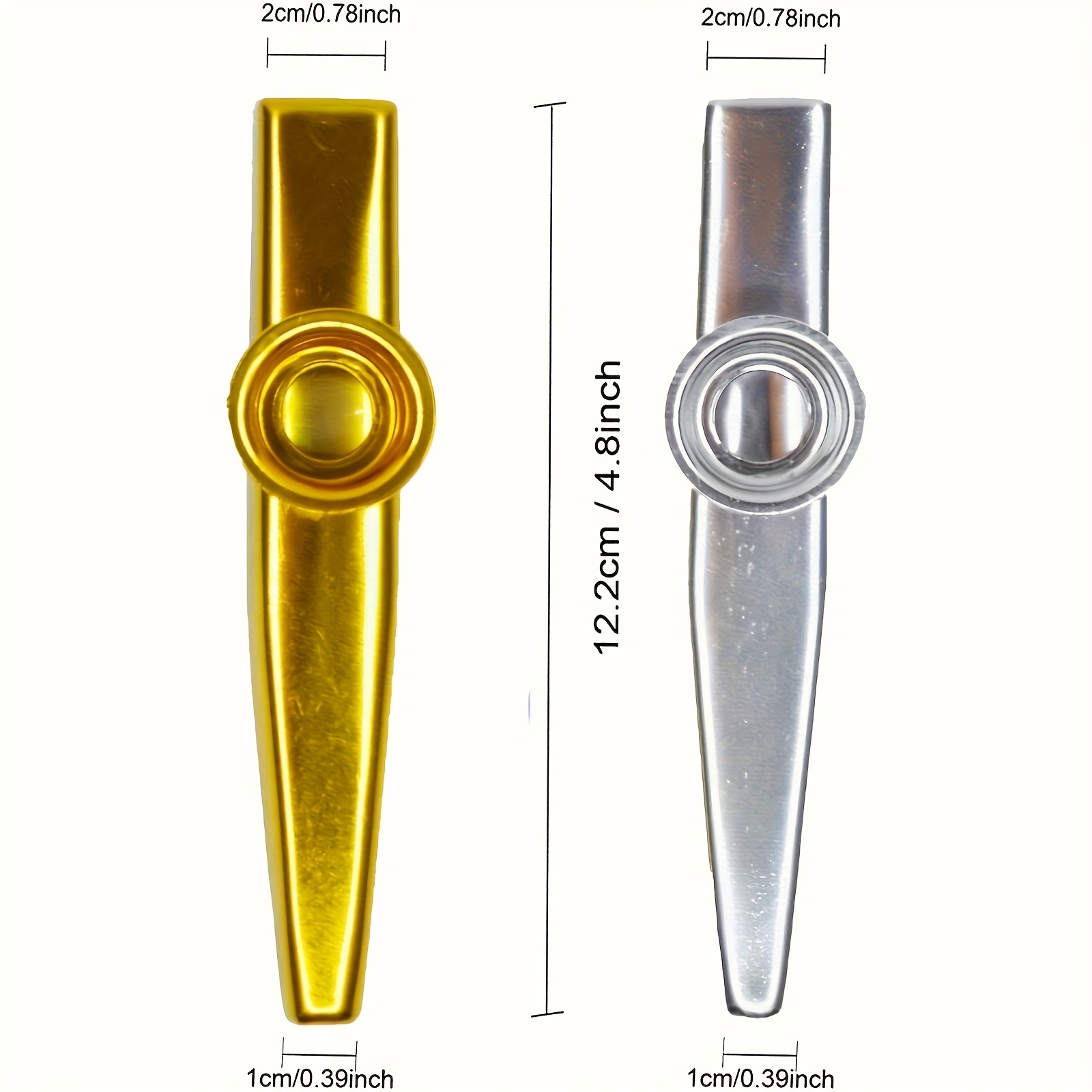 Kazoos de Metal de 7 Uds., Kaz - Musical Instrument Art reseña y precio