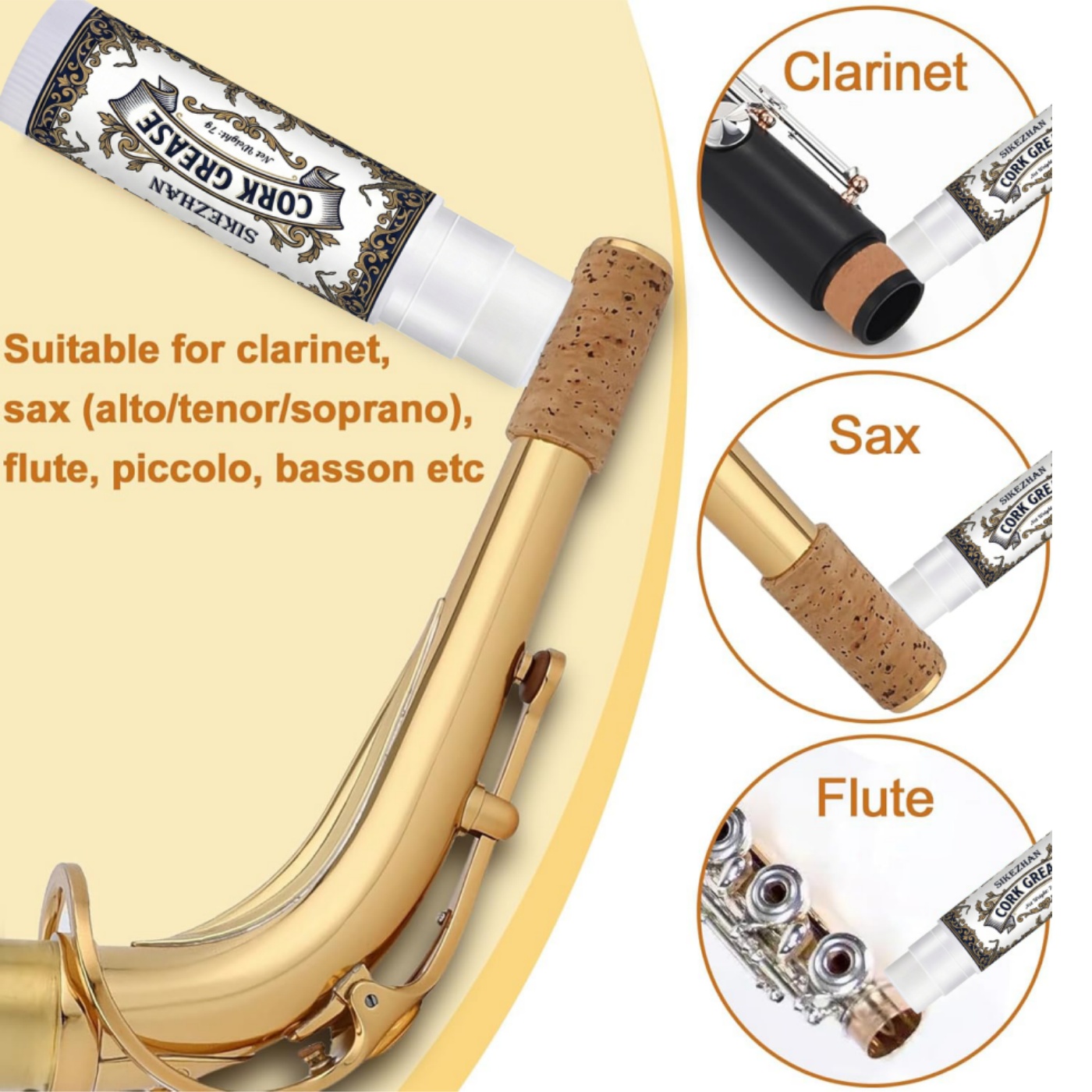 Grasa Universal para Saxofón,  - Musical Instrument Bazooka reseña y precio